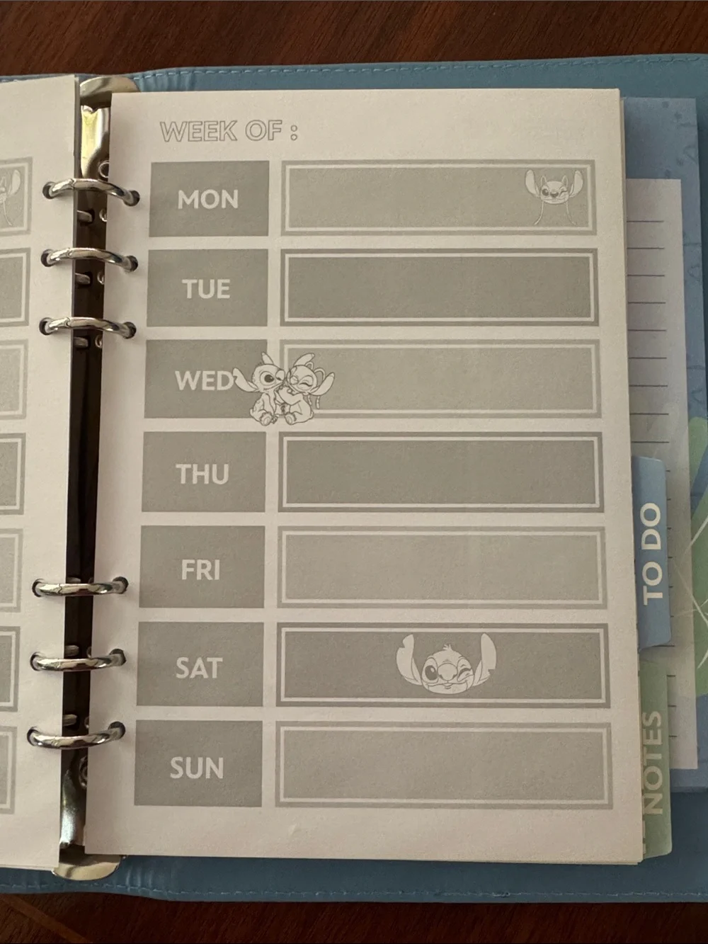 Disney planner featuring